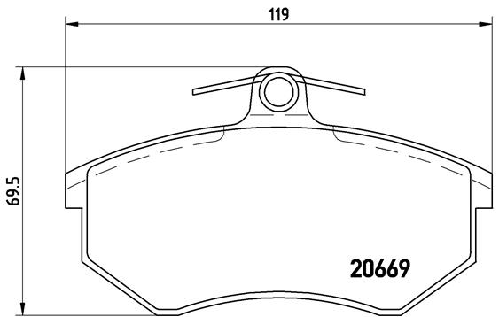 Brembo Remblokset P 85 093