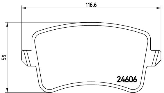 Remblokset Brembo P 85 100