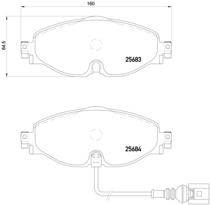 Remblokset Brembo P 85 126