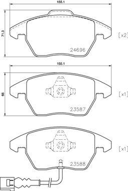 Brembo Remblokset P 85 146X