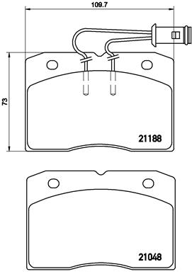 Brembo Remblokset P A6 009