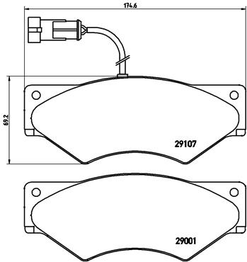 Remblokset Brembo P A6 018