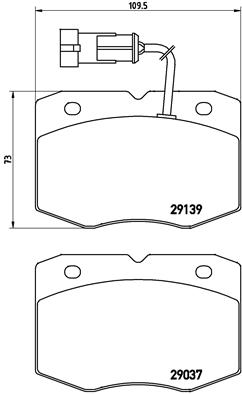 Brembo Remblokset P A6 019