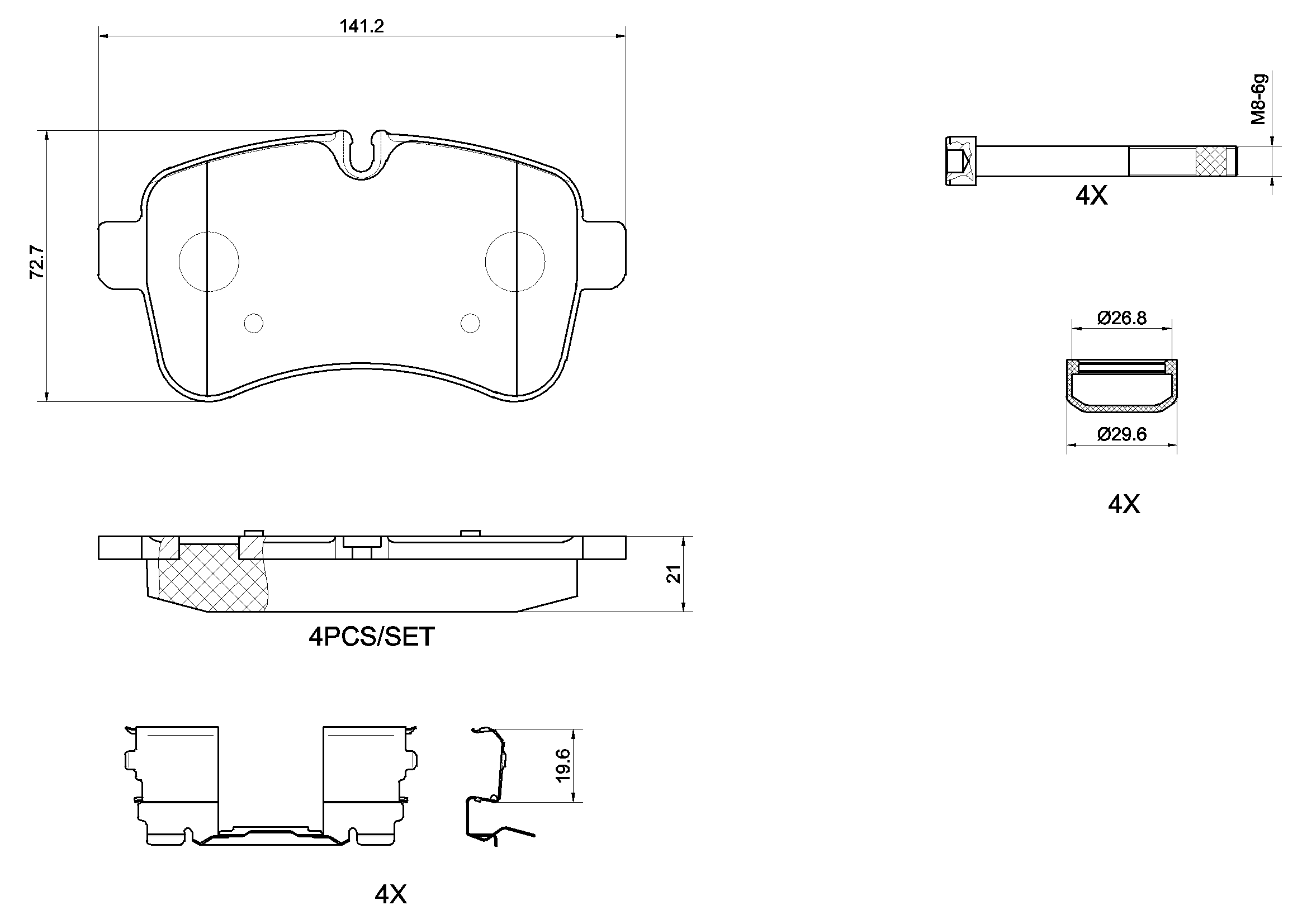 Brembo Remblokset P A6 027G