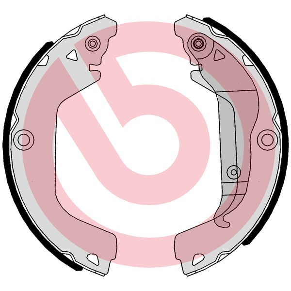 Brembo Remschoen set S 10 521