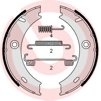 Remschoen set Brembo S 50 512