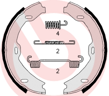 Brembo Remschoen set S 50 518