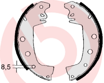 Brembo Remschoen set S 68 503