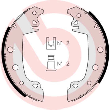 Brembo Remschoen set S 68 507