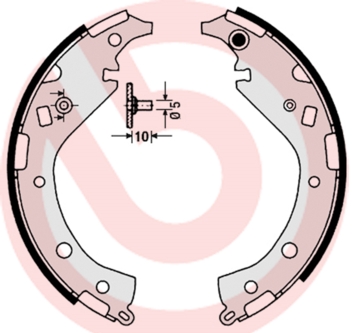 Brembo Remschoen set S 83 549