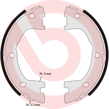 Brembo Remschoen set S A6 506