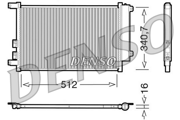 Airco condensor Denso DCN01010