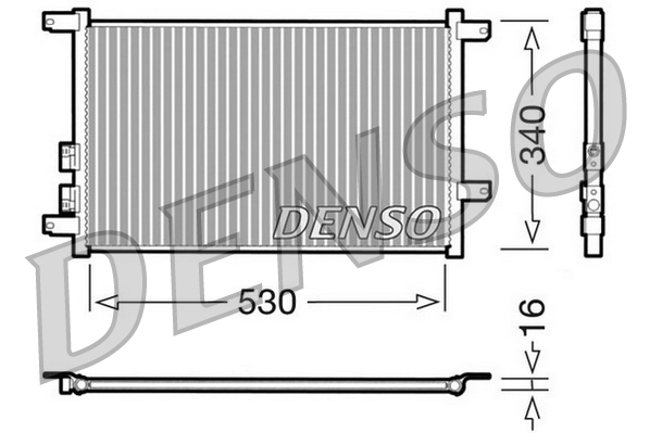 Airco condensor Denso DCN01011