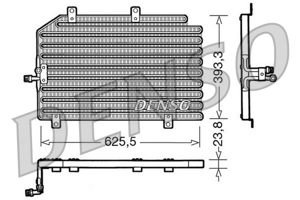 Airco condensor Denso DCN01022