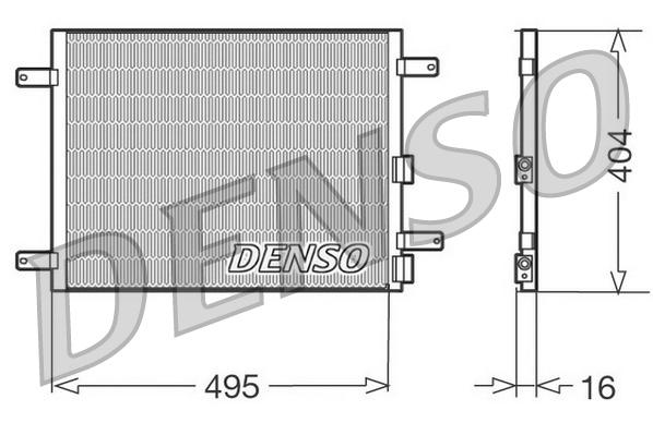 Airco condensor Denso DCN01023