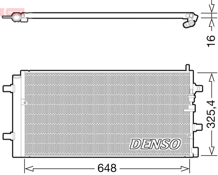 Airco condensor Denso DCN02002