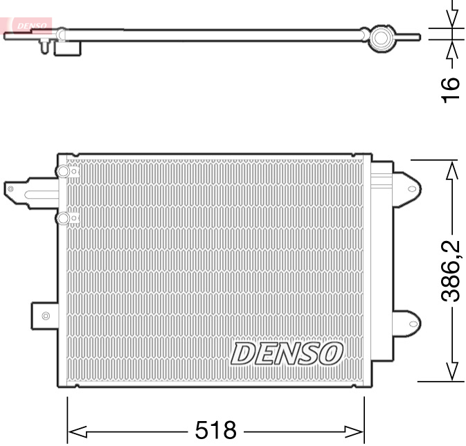 Airco condensor Denso DCN02005