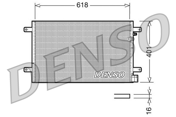 Airco condensor Denso DCN02006