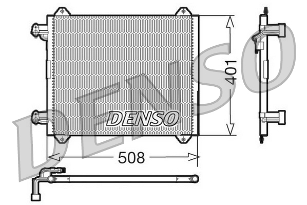 Airco condensor Denso DCN02009