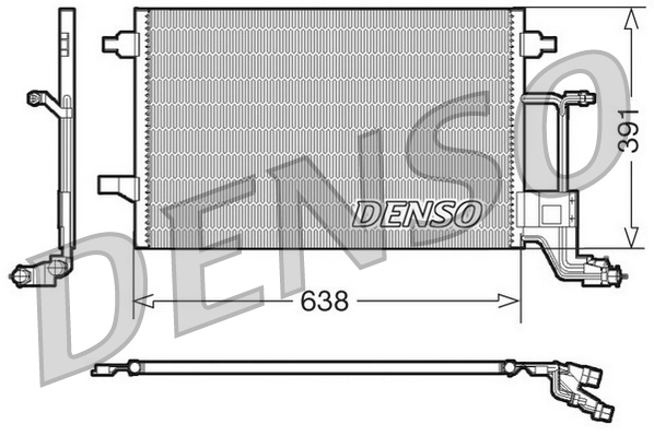 Airco condensor Denso DCN02014