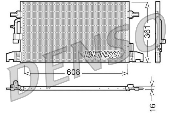 Airco condensor Denso DCN02016