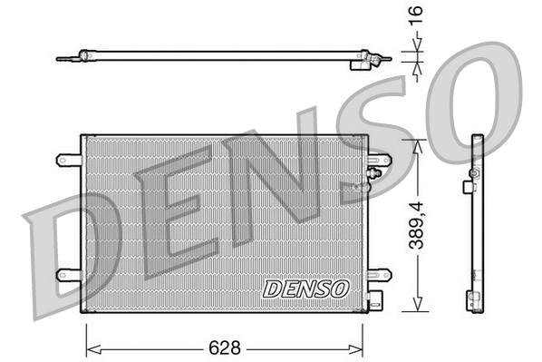 Airco condensor Denso DCN02017