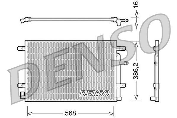 Airco condensor Denso DCN02018