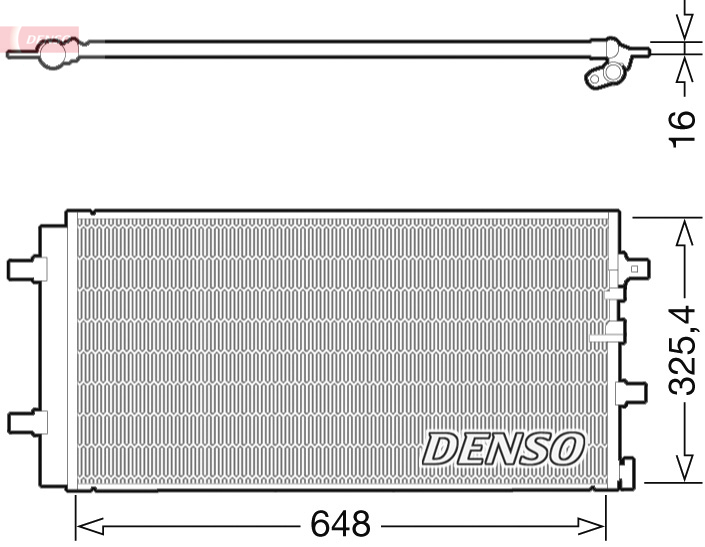 Airco condensor Denso DCN02021