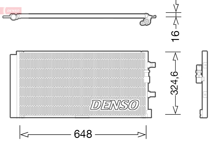 Airco condensor Denso DCN02024