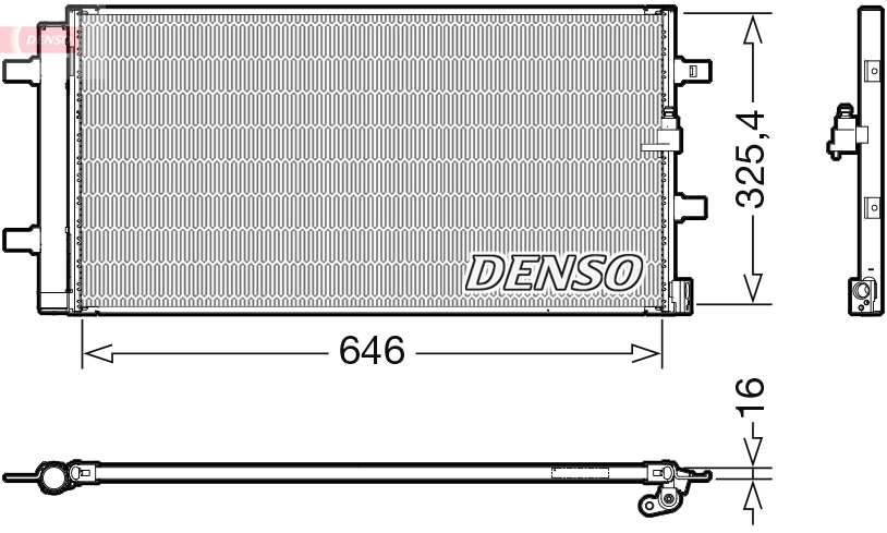 Airco condensor Denso DCN02041