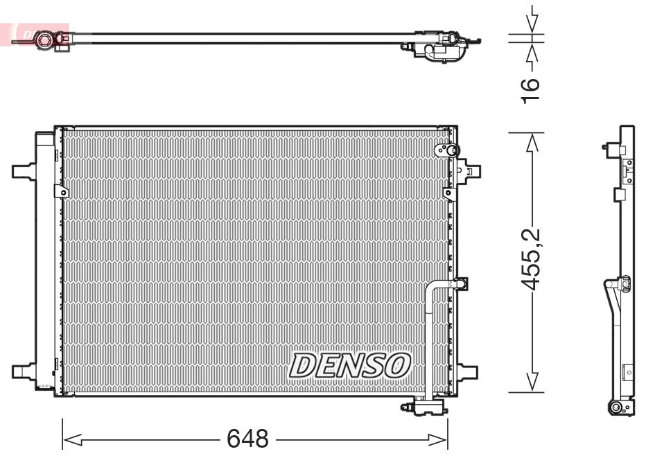 Airco condensor Denso DCN02042