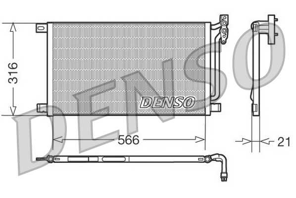 Airco condensor Denso DCN05003