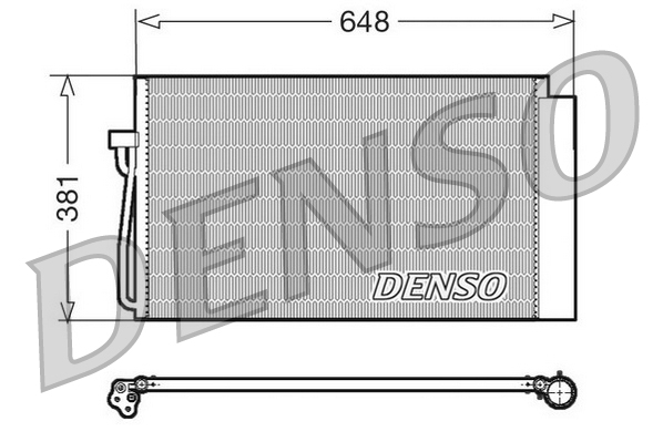 Airco condensor Denso DCN05017