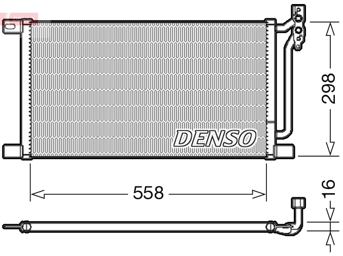 Airco condensor Denso DCN05020