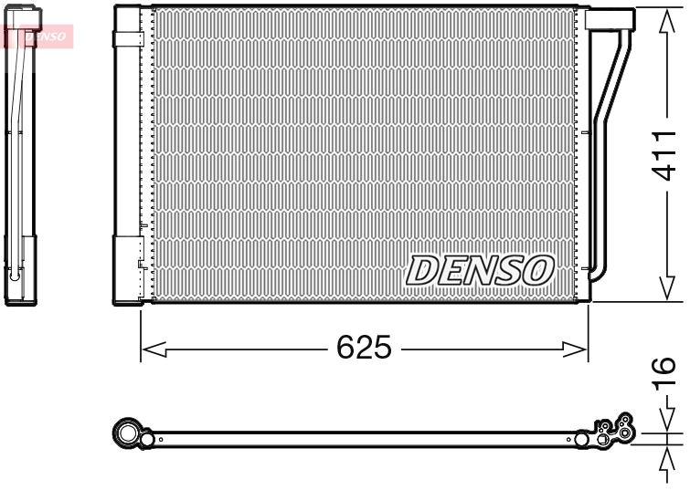 Airco condensor Denso DCN05022