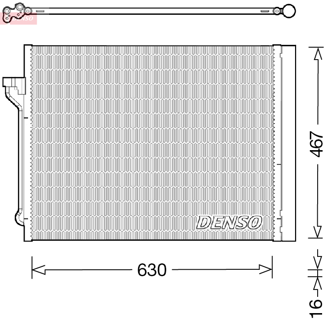 Denso Airco condensor DCN05029