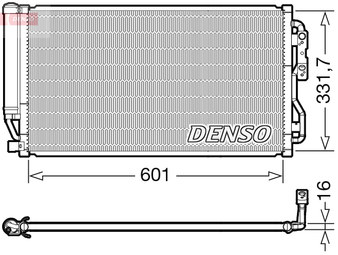 Airco condensor Denso DCN05035