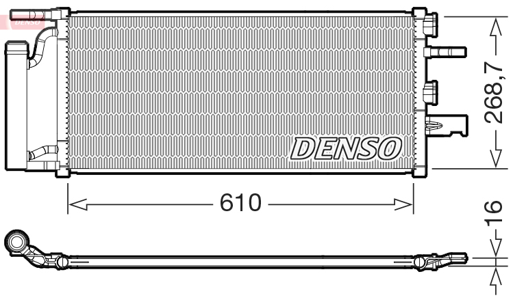 Airco condensor Denso DCN05036