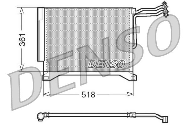 Airco condensor Denso DCN05100