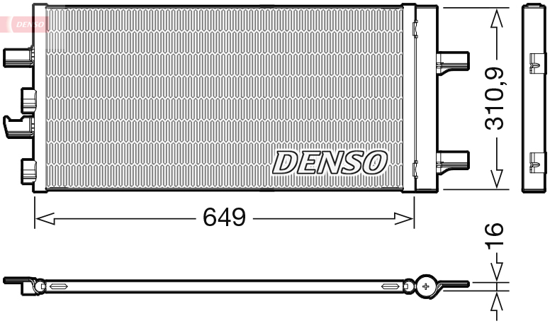 Airco condensor Denso DCN05104