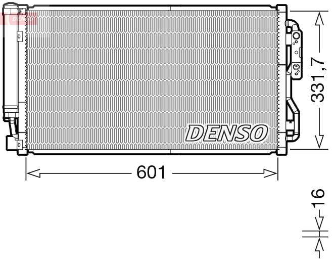 Airco condensor Denso DCN05105