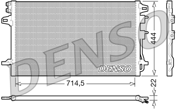 Airco condensor Denso DCN06005