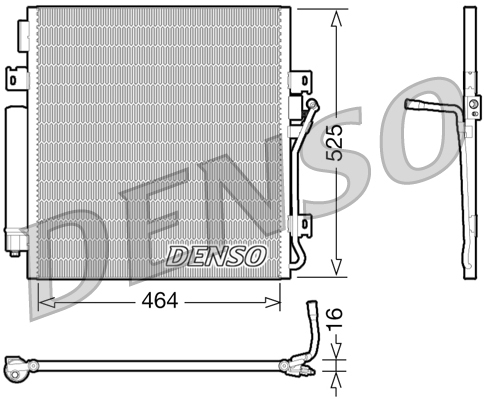 Airco condensor Denso DCN06011