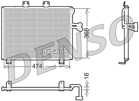 Airco condensor Denso DCN06013