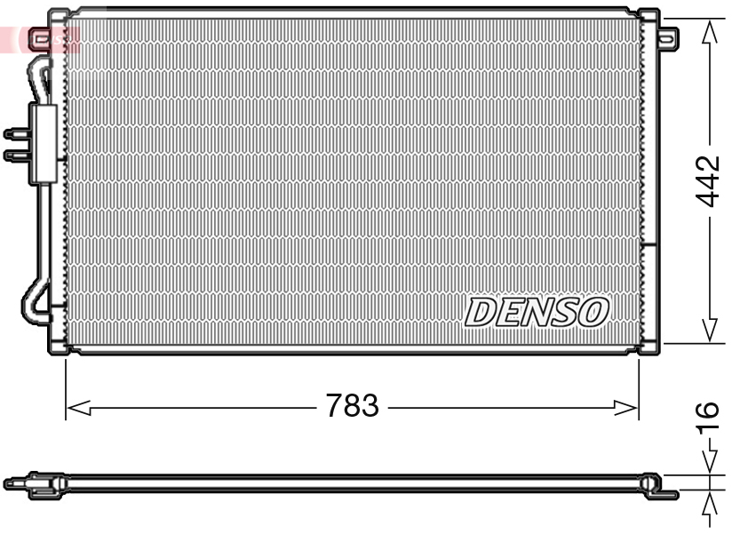 Airco condensor Denso DCN06015