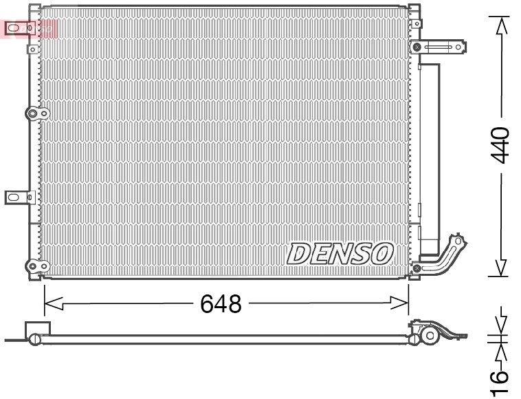 Airco condensor Denso DCN06018