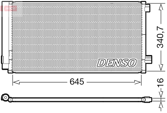 Airco condensor Denso DCN06020