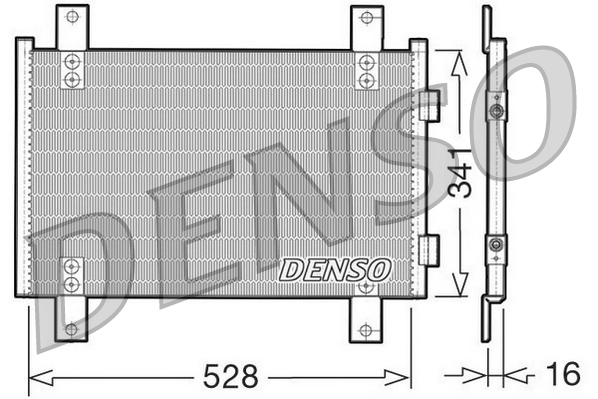 Airco condensor Denso DCN07001