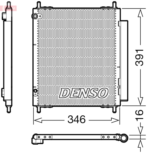 Airco condensor Denso DCN07003