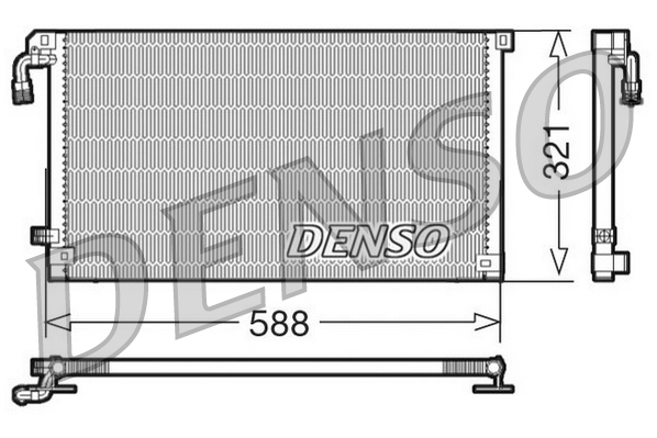 Airco condensor Denso DCN07004